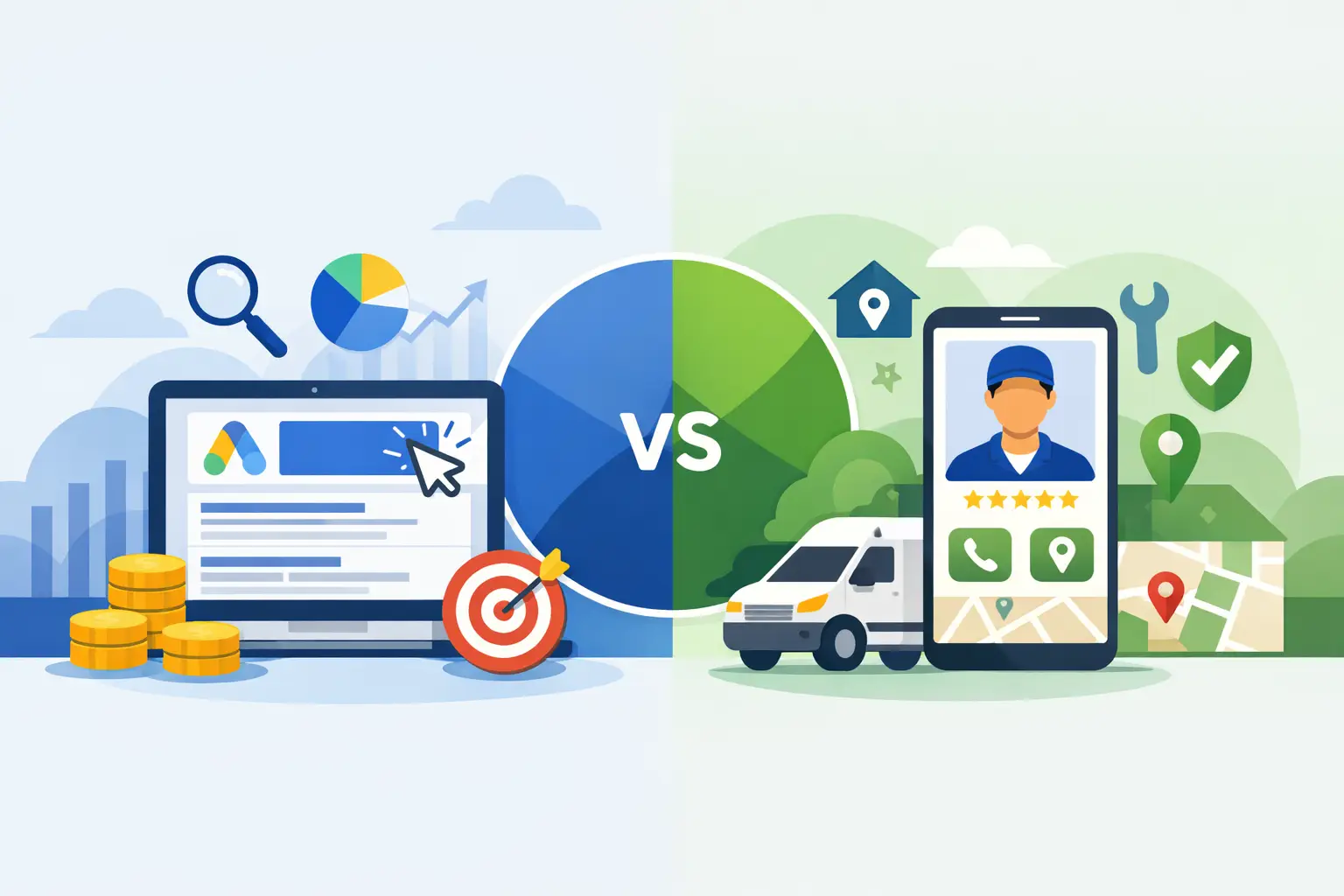 Google Ads vs Local Service Ads Google Ads vs Local Service Ads