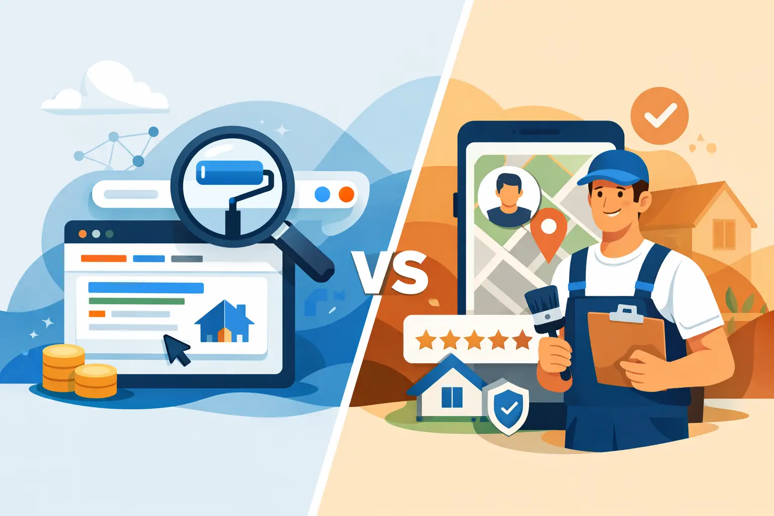 Google Ads vs LSA for Painters