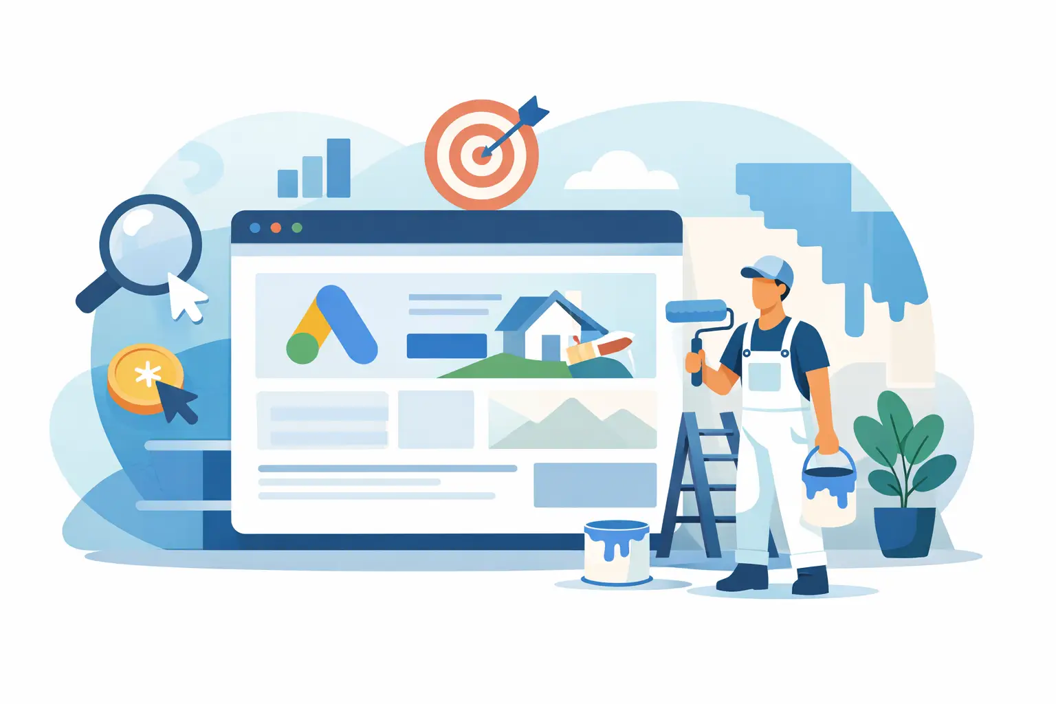 Google Ads Landing Pages Painters Actually Need