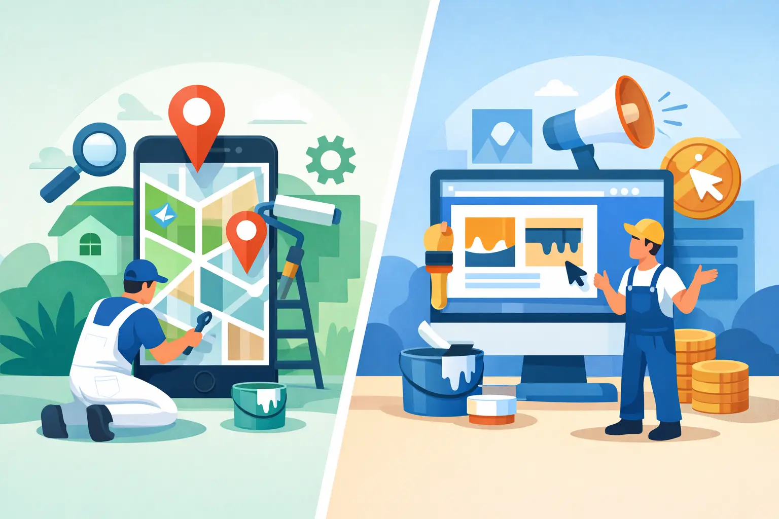 Local SEO vs Google Ads for Painting Contractors Local SEO vs Google Ads for Painting Contractors