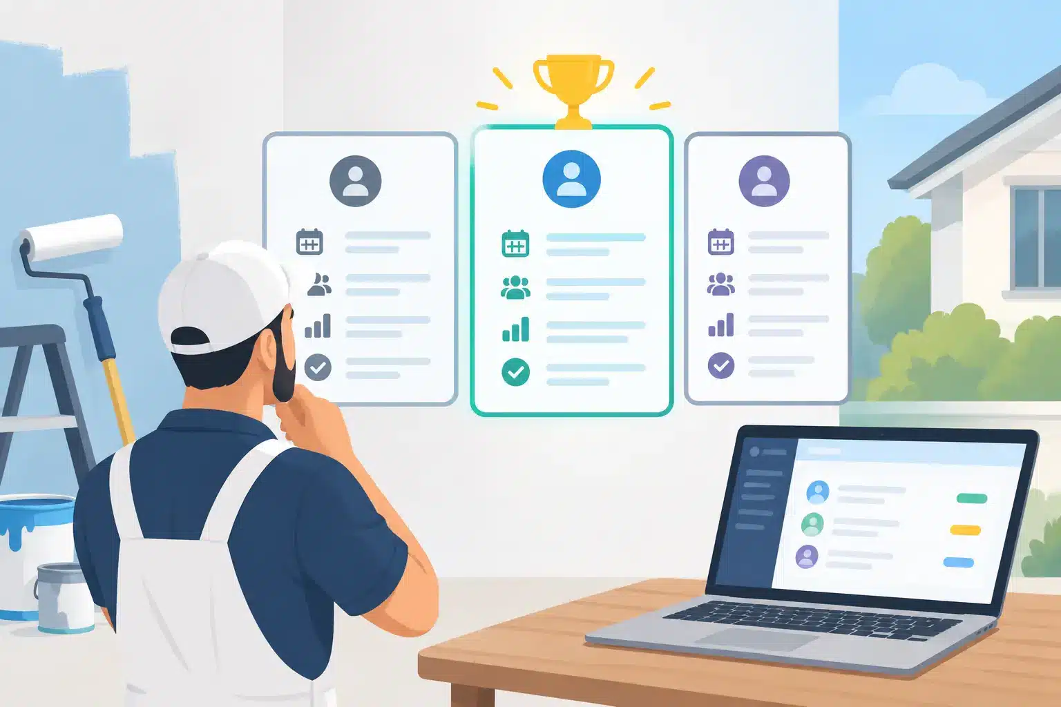 Painter CRM Comparison: What Actually Wins Jobs